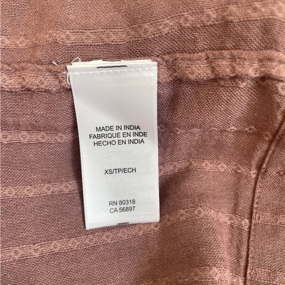 Lucky Brand Embroidered Long Sleeve Taupe Knit Top - Picture 8 of 9